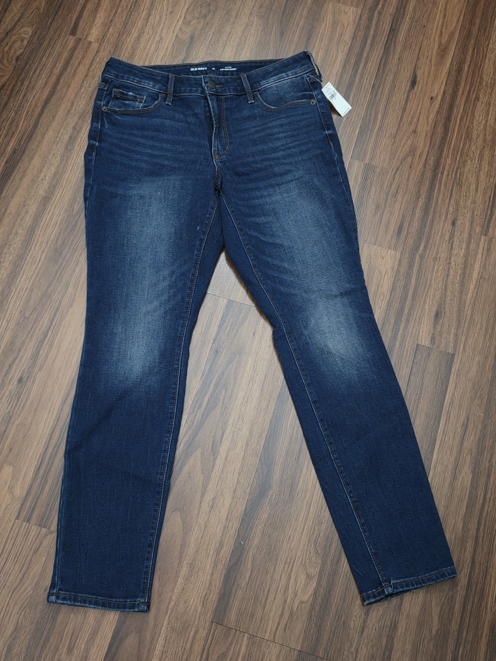 Old Navy Dark Blue Mid-Rise Skinny Jeans